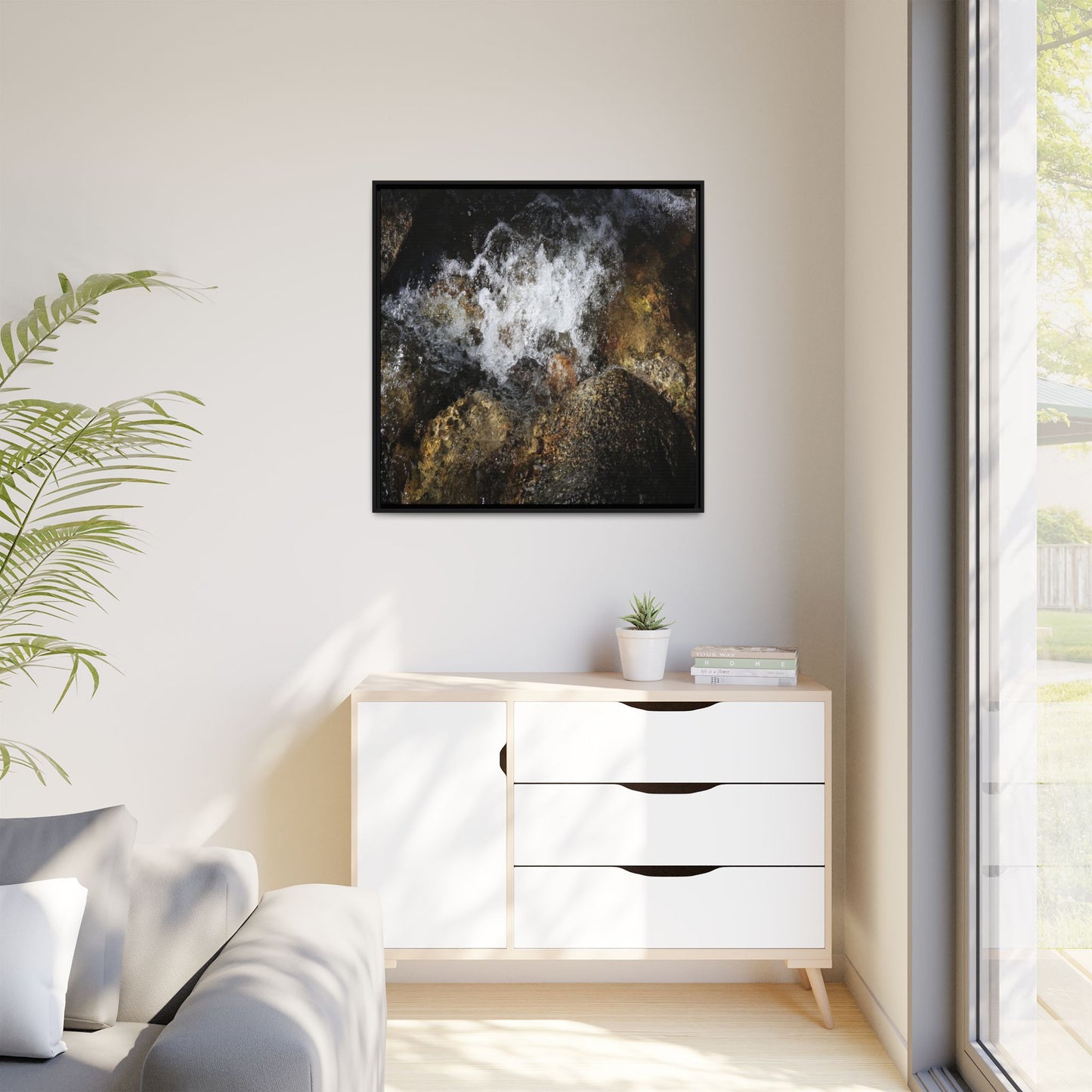 Cascading Momentum - Unique Stretched Canvas Wall Art