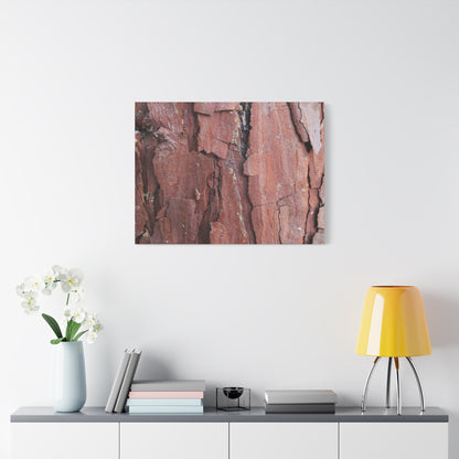 Crimson Fissures - Unique Frameless Canvas Wall Art