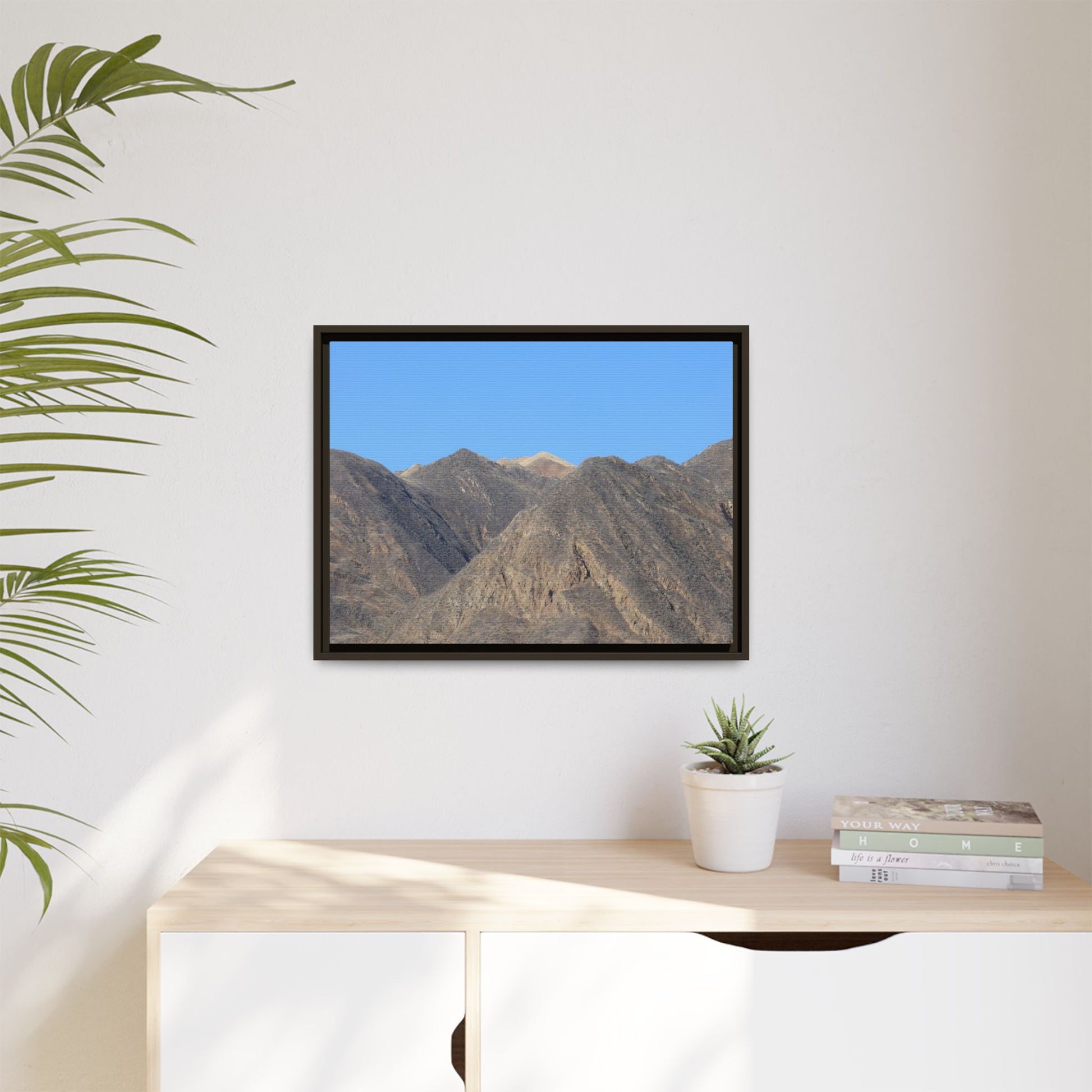 Echoes of Barren Peaks - Unique Stretched Canvas Wall Art - Art By Earth