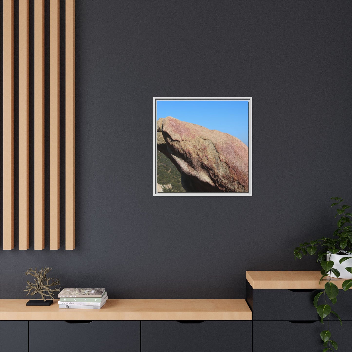 Sleeping Stone - Unique Stretched Canvas Wall Art