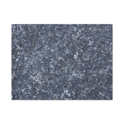 Frozen Whispers of Stone - Unique Frameless Canvas Wall Art