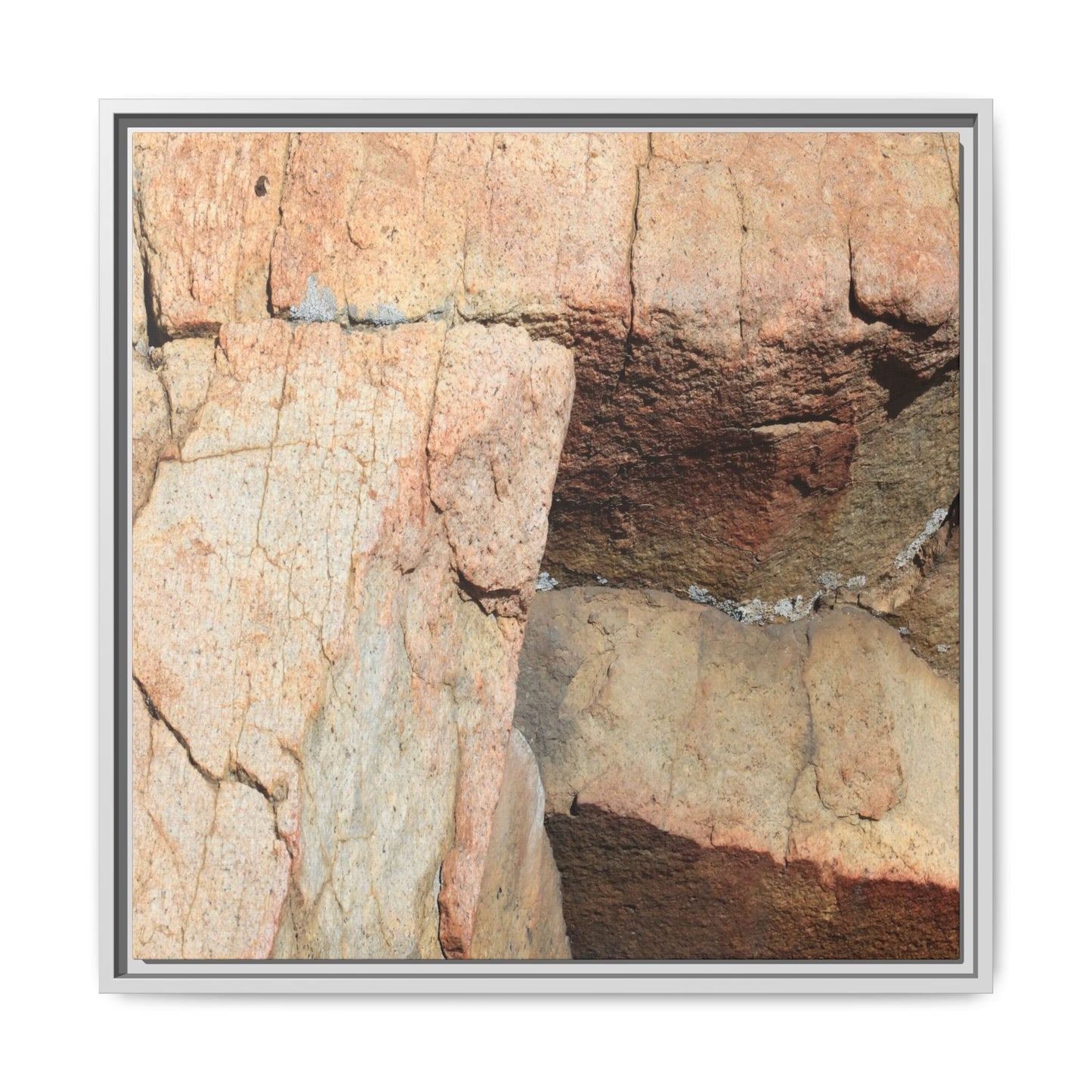 Fractured Stone - Unique Stretched Canvas Wall Art