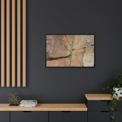 Rusty Crevices - Unique Stretched Canvas Wall Art