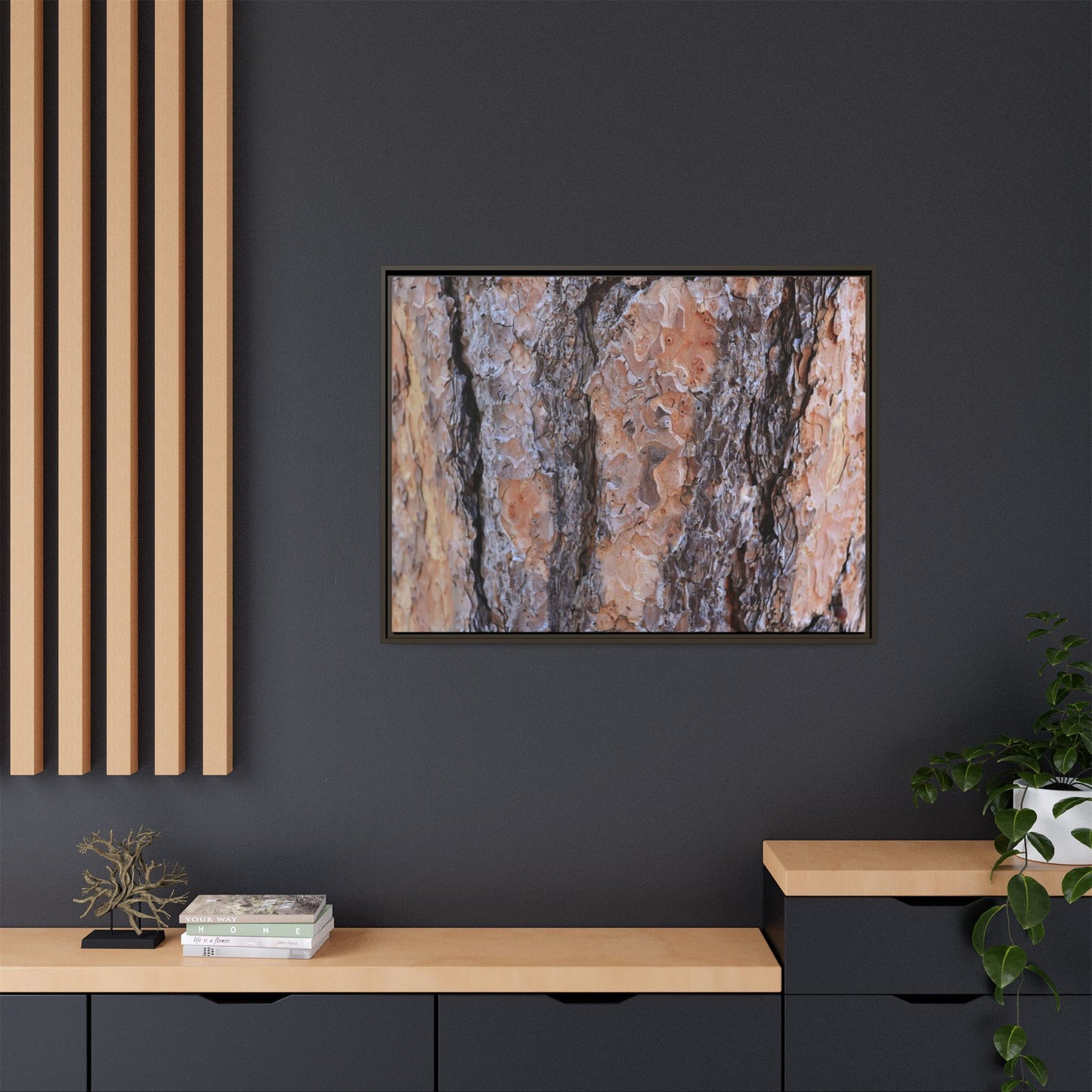 Earthy Embrace - Unique Stretched Canvas Wall Art