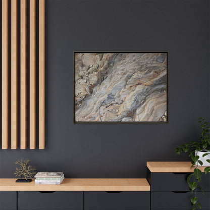 Layers of Earth's History - Unique Stretched Canvas Wall Art