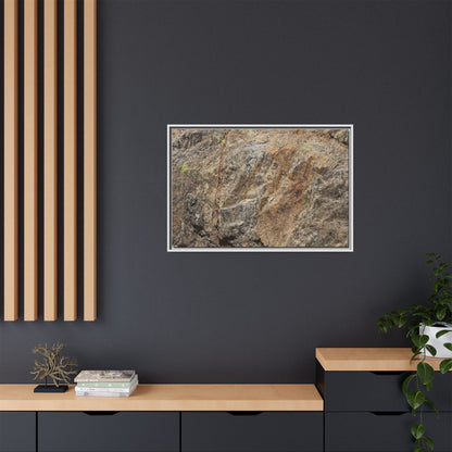 Weathered Rock Formation - Unique Stretched Canvas Wall Art
