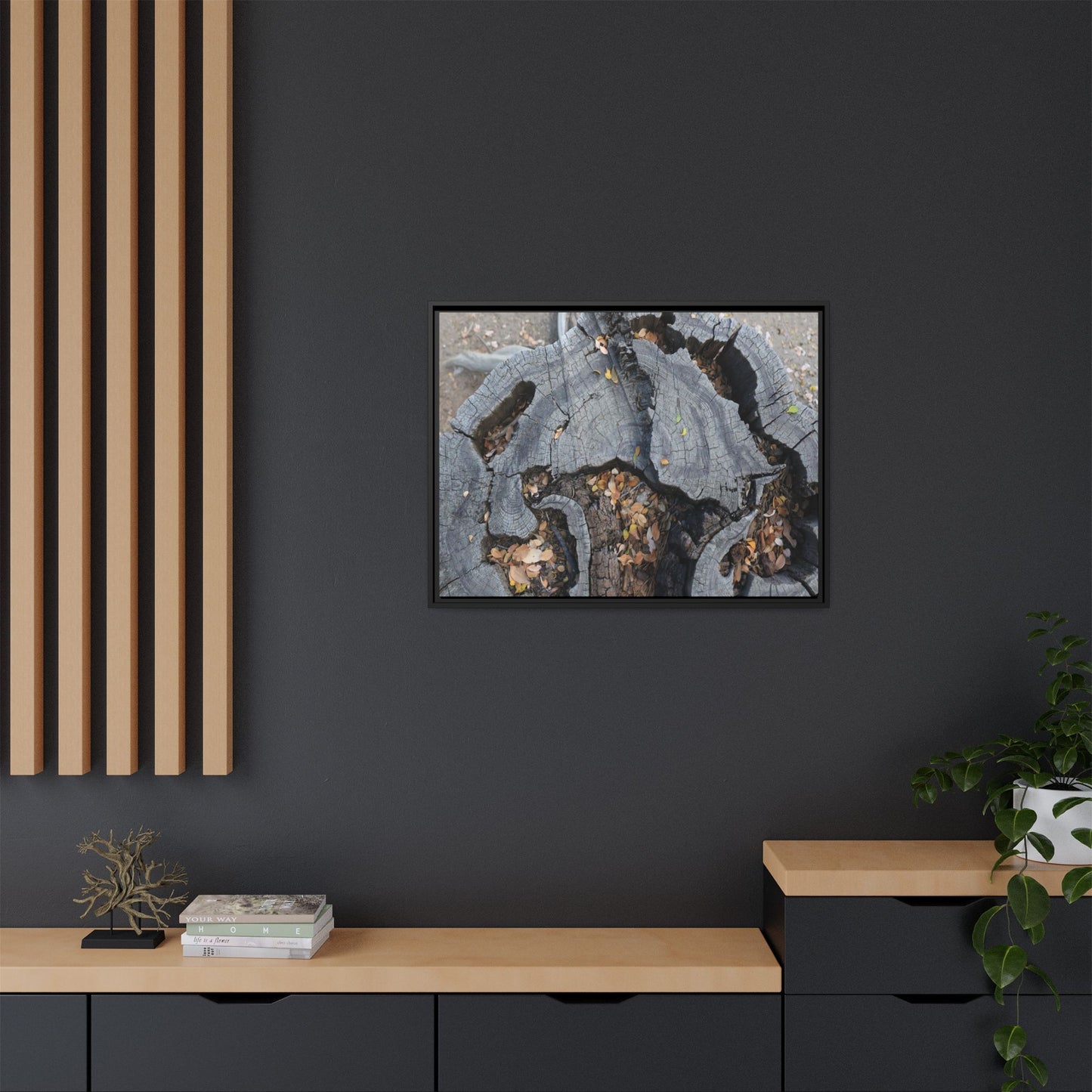 Time's Fractal Memory - Unique Stretched Canvas Wall Art