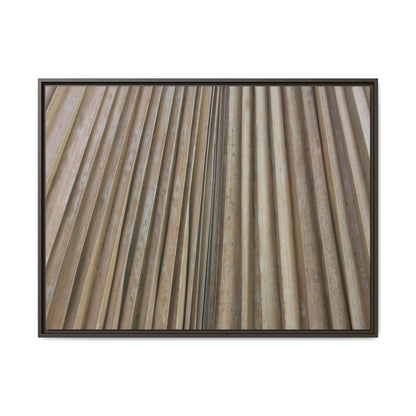 Wooden Whispers - Unique Stretched Canvas Wall Art