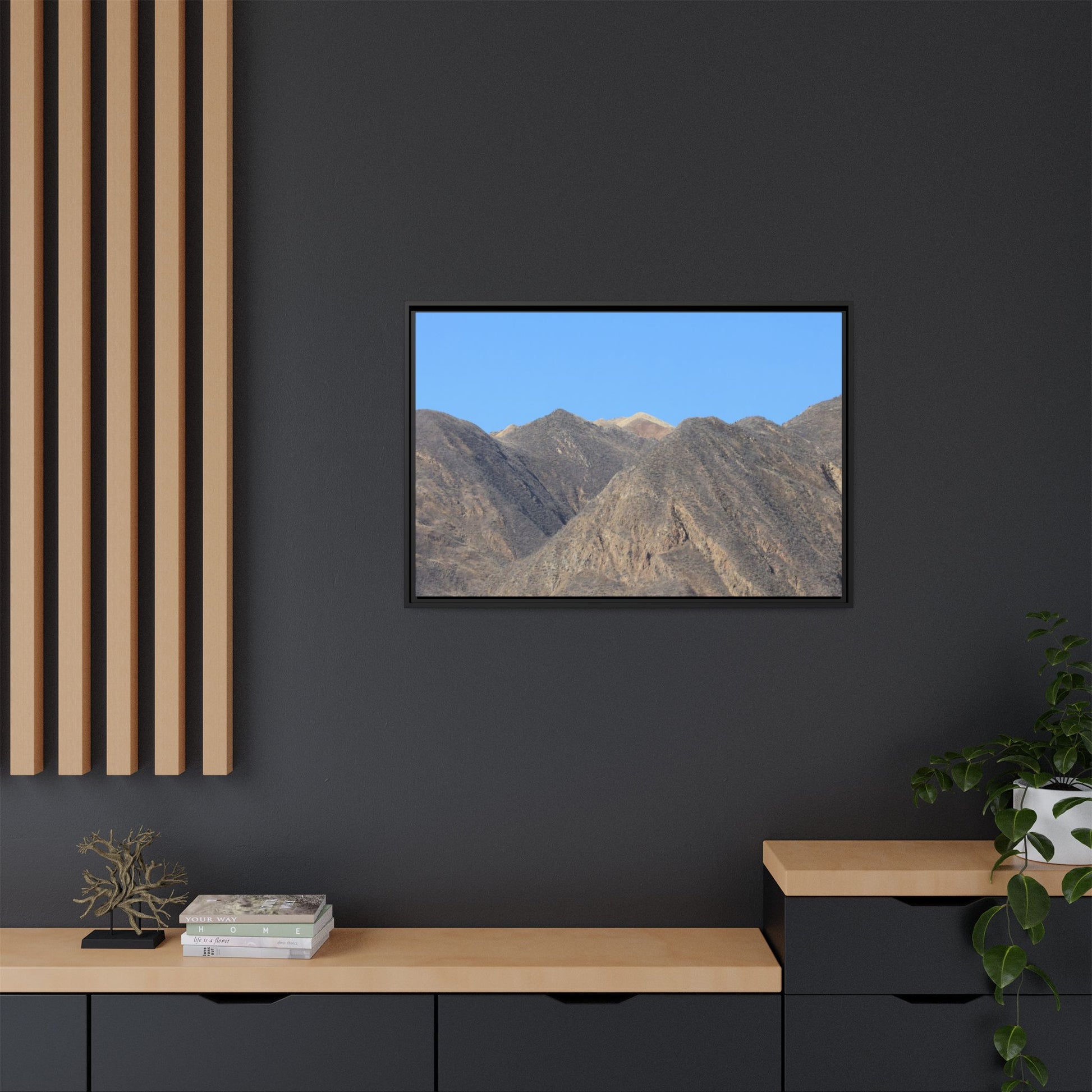 Echoes of Barren Peaks - Unique Stretched Canvas Wall Art - Art By Earth