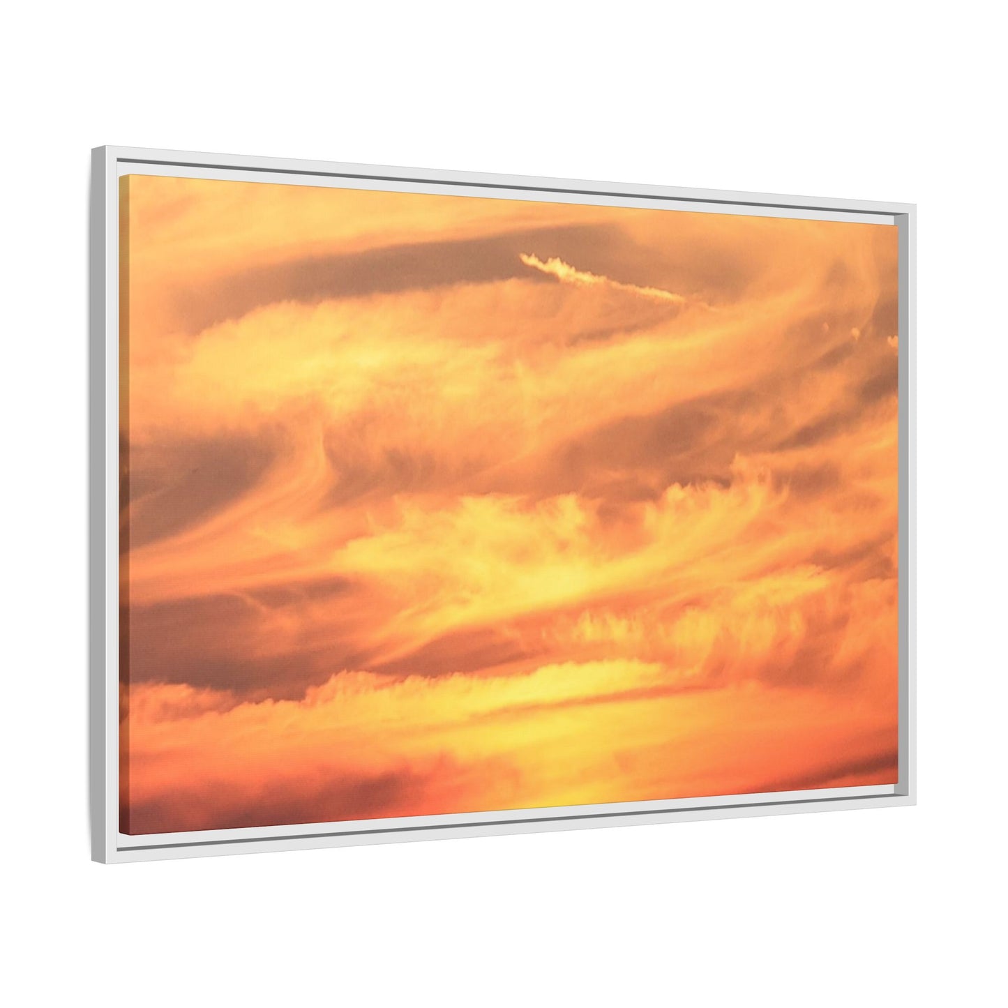Burning Skies - Unique Stretched Canvas Wall Art