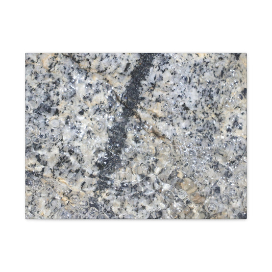 Crystalline Bubbles - Unique Frameless Canvas Wall Art