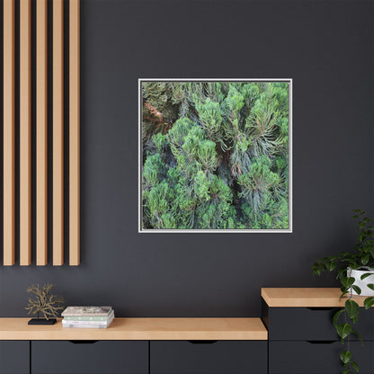 Verdant Whispers - Unique Stretched Canvas Wall Art