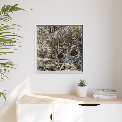 Tangled Whispers of Autumn - Unique Stretched Canvas Wall Art