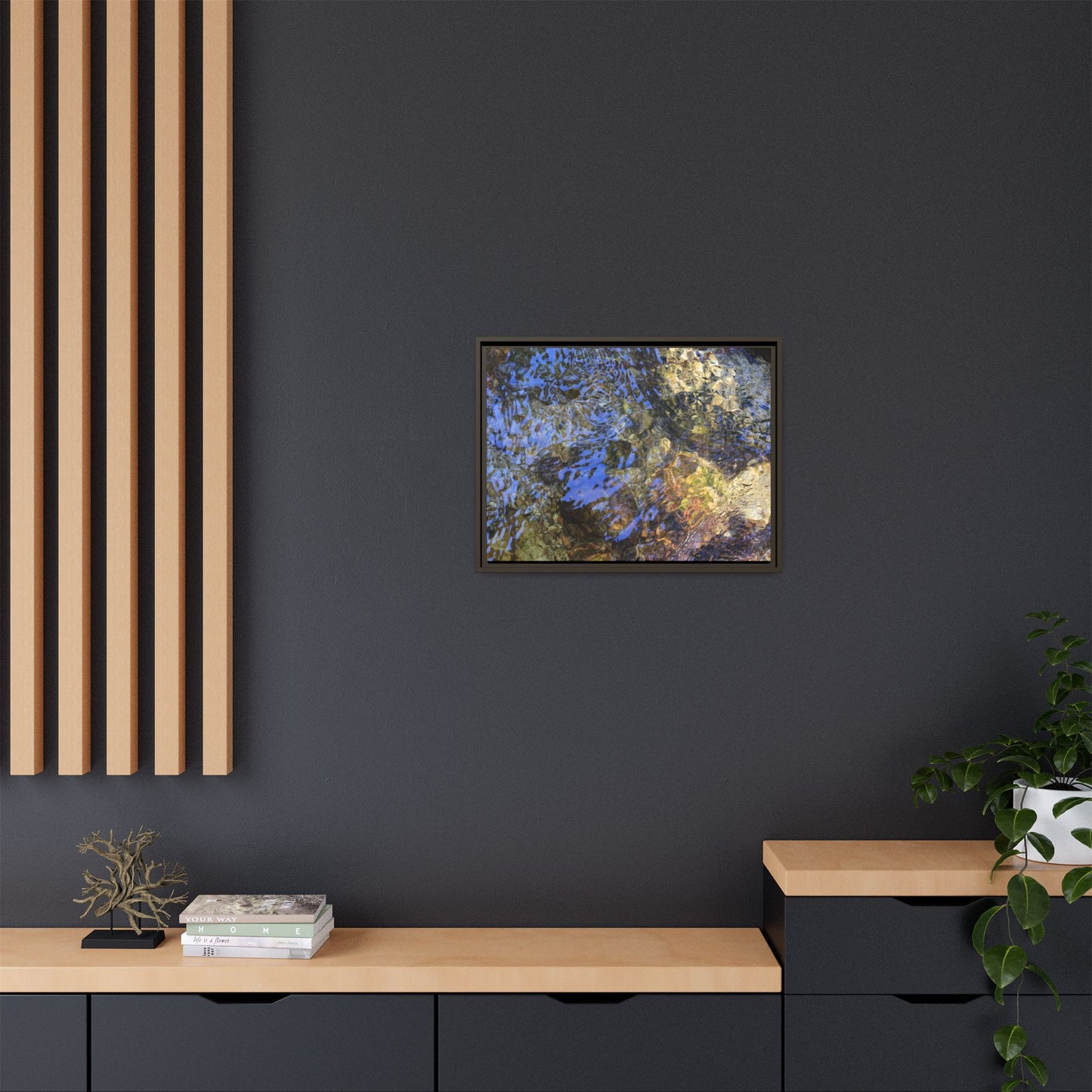 Aquatic Kaleidoscope - Unique Stretched Canvas Wall Art