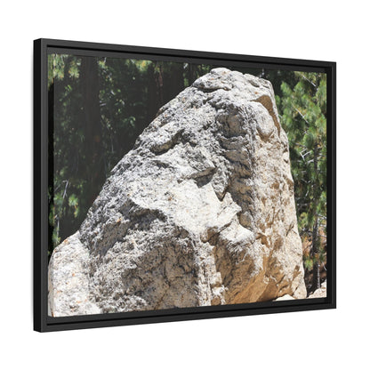 Stone's Silent Whisper - Unique Stretched Canvas Wall Art