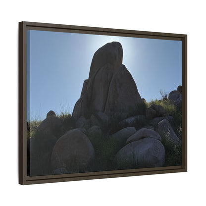 Boulder Silhouette - Unique Stretched Canvas Wall Art