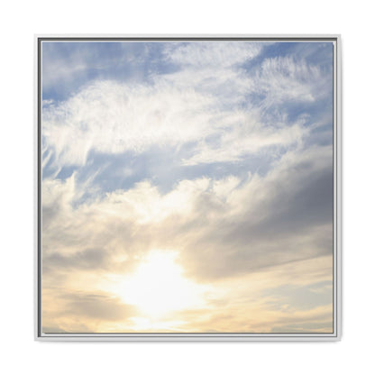 Sky's Ethereal Whisper - Unique Stretched Canvas Wall Art