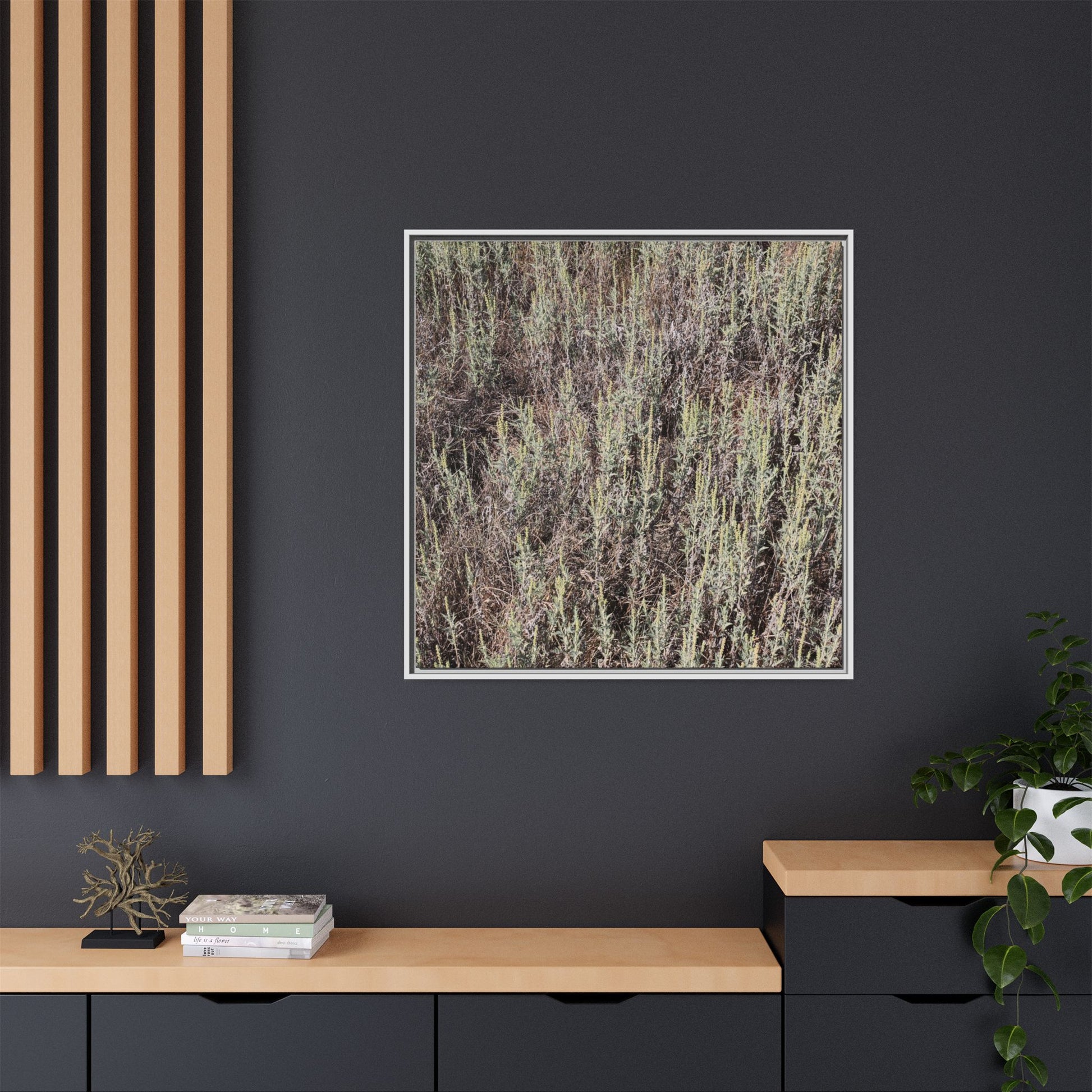 Sage Fields Forever - Unique Stretched Canvas Wall Art - Art By Earth