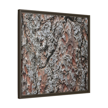 Bark Texture Symphony - Unique Stretched Canvas Wall Art