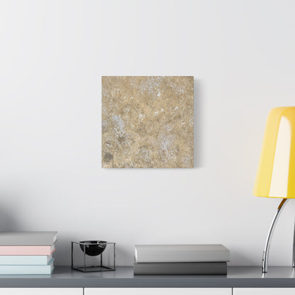Bubbles in Sand - Unique Frameless Canvas Wall Art