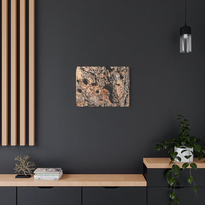Tree Bark Mosaic - Unique Frameless Canvas Wall Art
