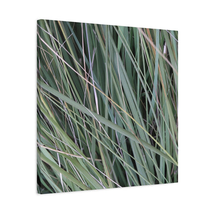 Whispers of Green - Unique Frameless Canvas Wall Art