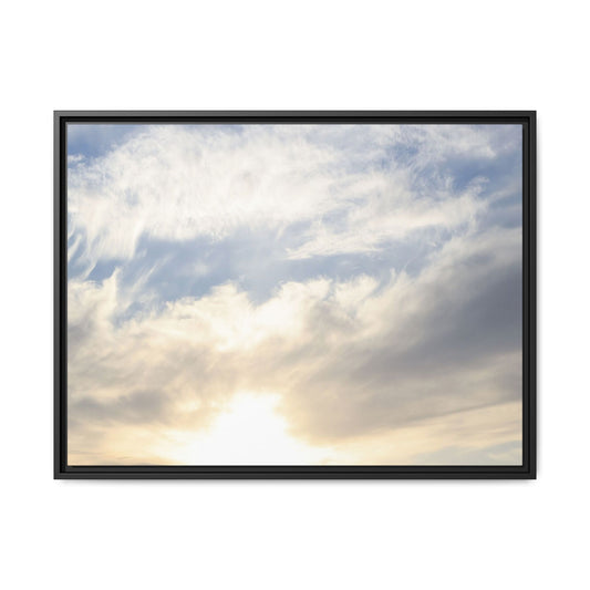 Sky's Ethereal Whisper - Unique Stretched Canvas Wall Art