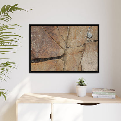 Rusty Crevices - Unique Stretched Canvas Wall Art