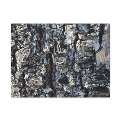 Textured Whispers of the Ancient Tree - Unique Frameless Canvas Wall Art