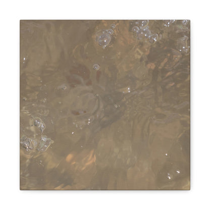 Echoes of Liquid Gold - Unique Frameless Canvas Wall Art