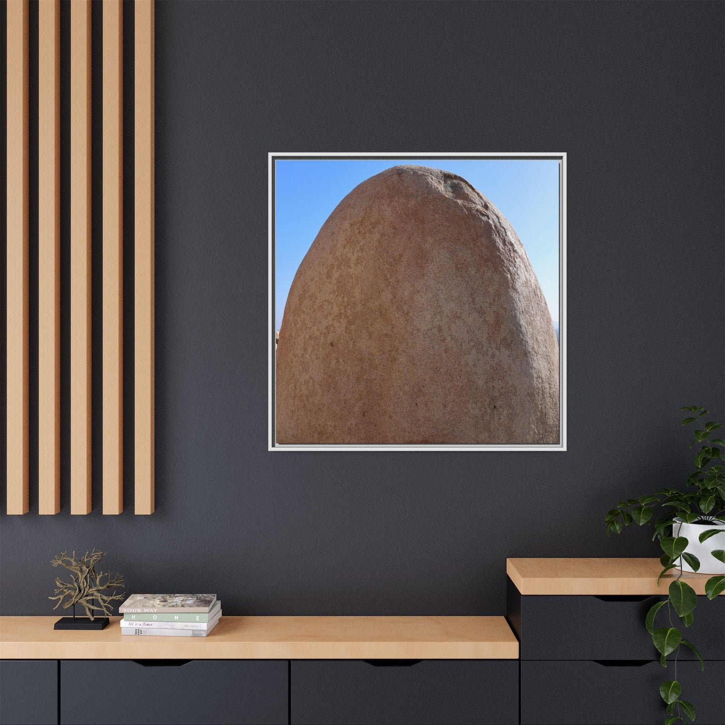 Stone Sphere - Unique Stretched Canvas Wall Art