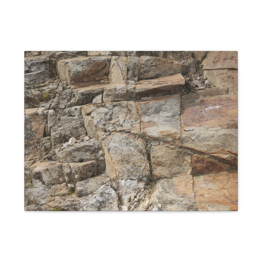 Stone Memories - Unique Frameless Canvas Wall Art