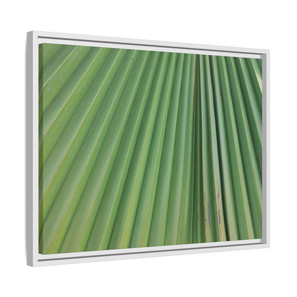 Emerald Rays - Unique Stretched Canvas Wall Art