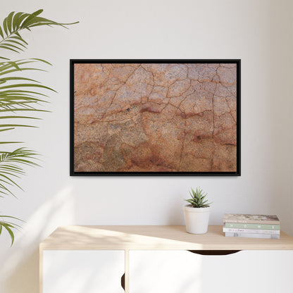 Russet Fissures - Unique Stretched Canvas Wall Art