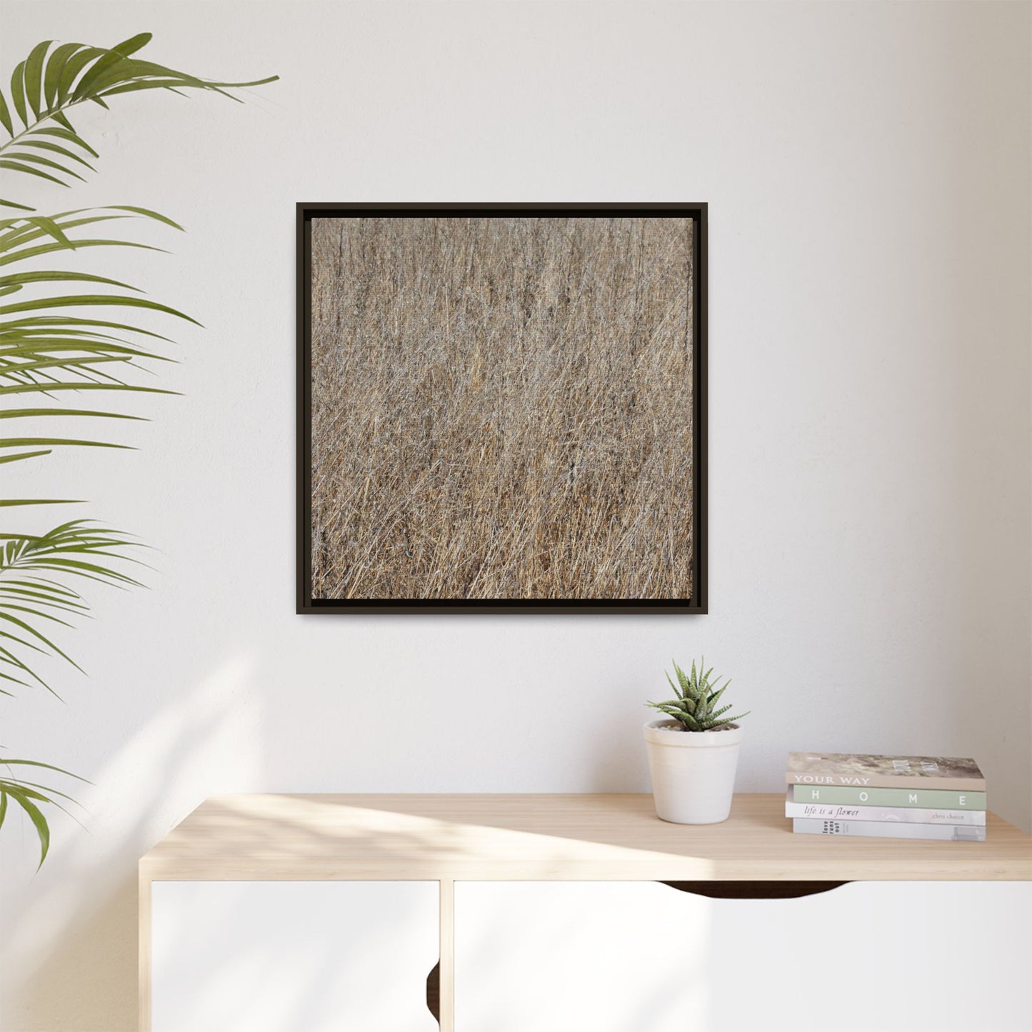 Dry Straw Symphony - Unique Stretched Canvas Wall Art - Art By Earth