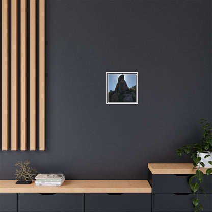 Boulder Silhouette - Unique Stretched Canvas Wall Art