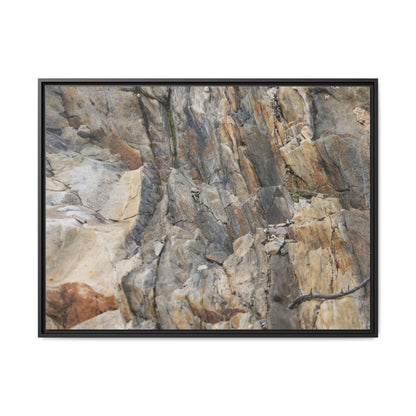 Stone's Silent Symphony - Unique Stretched Canvas Wall Art
