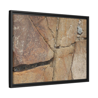 Rusty Crevices - Unique Stretched Canvas Wall Art