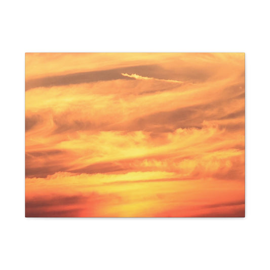 Golden Whispers - Unique Frameless Canvas Wall Art