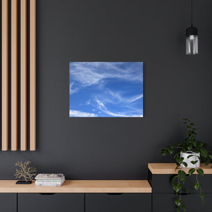 Sky's Ethereal Dance - Unique Frameless Canvas Wall Art