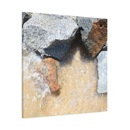 Rocky Embrace - Unique Frameless Canvas Wall Art