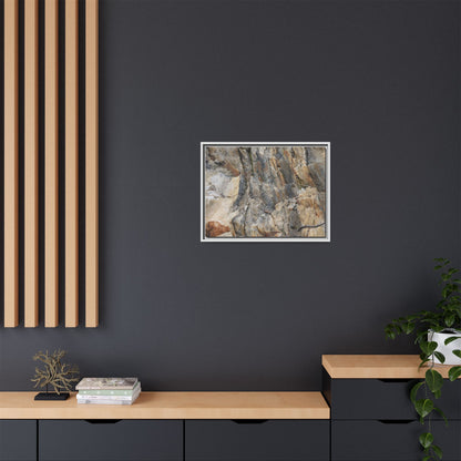 Stone's Silent Symphony - Unique Stretched Canvas Wall Art