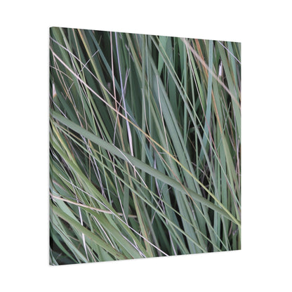 Whispers of Green - Unique Frameless Canvas Wall Art