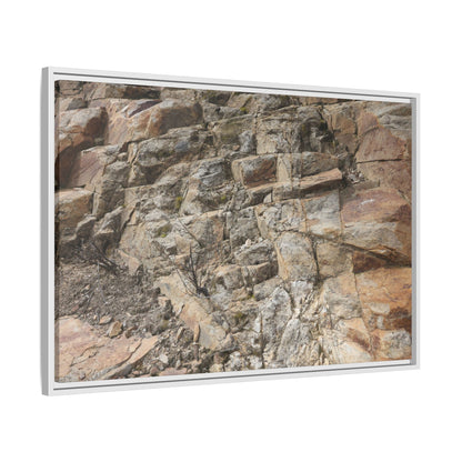 Stone's Silent Story - Unique Stretched Canvas Wall Art