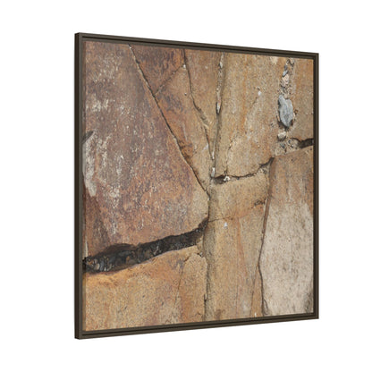 Rusty Crevices - Unique Stretched Canvas Wall Art