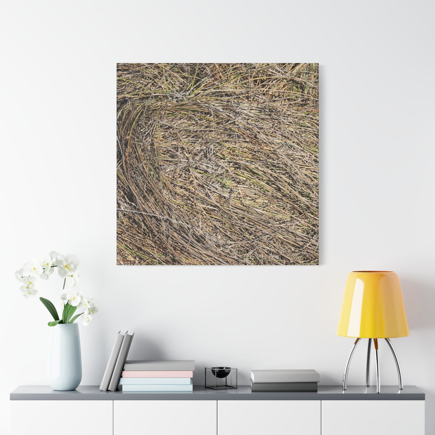 Tangled Hay - Unique Stretched Canvas Wall Art - Art By Earth