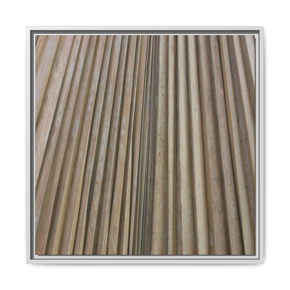 Wooden Whispers - Unique Stretched Canvas Wall Art