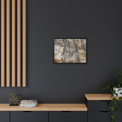 Stone's Silent Symphony - Unique Stretched Canvas Wall Art