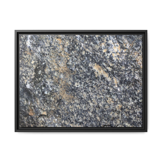 Crystalline Echoes - Unique Stretched Canvas Wall Art