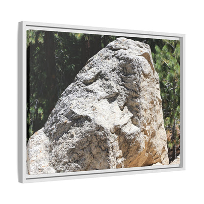 Stone's Silent Whisper - Unique Stretched Canvas Wall Art